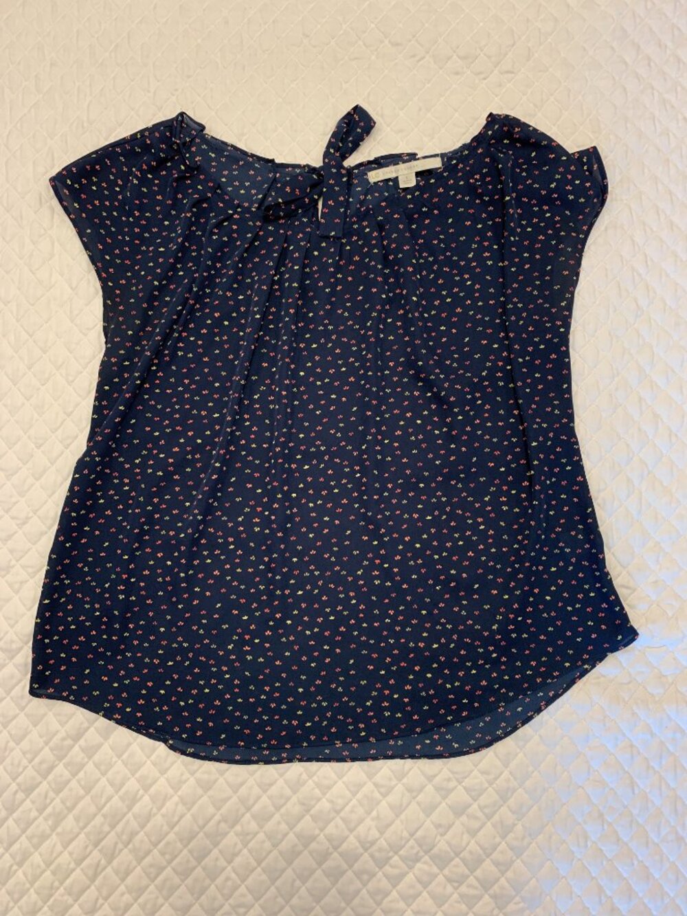 Women's Lauren Conrad Pleated Scoop-neck Blouse L